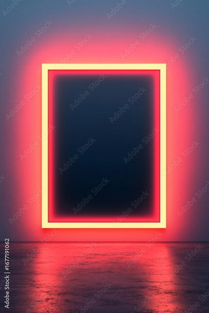 custom made wallpaper toronto digitalNeon Frame with a Deep Dark Center Modern Art Aesthetic with a Contemporary Touch