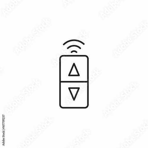 remote control unit icon sign vector