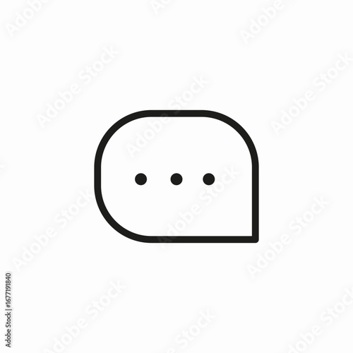 speech bubble ellipsis icon sign vector
