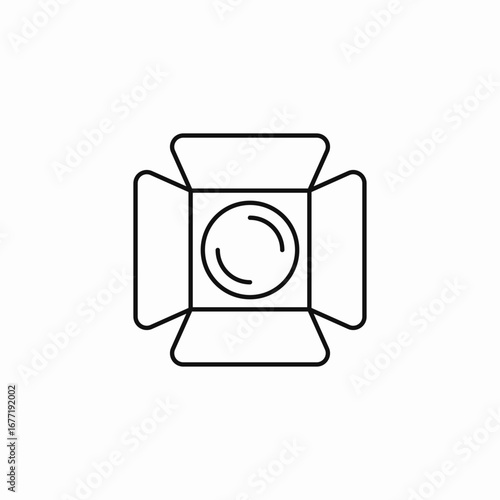 studio box light icon sign vector