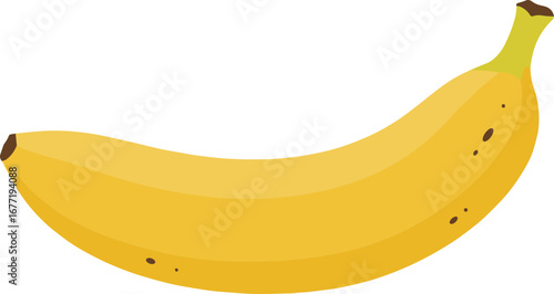 Very Ripe Yellow Banana Vector Graphic, a Natural Sweetener Illustration SVG with a Transparent Background