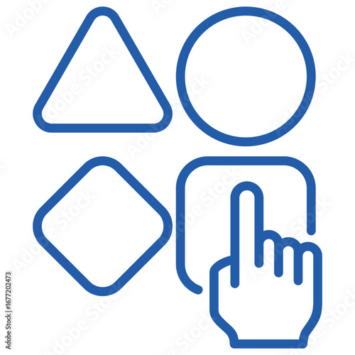 Choice Outline Blue Icon