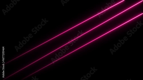 Abstract neon line icon animation glowing line Light effect icon on black background Neon lights glowing futuristic trendy seamless neon light line technology motion