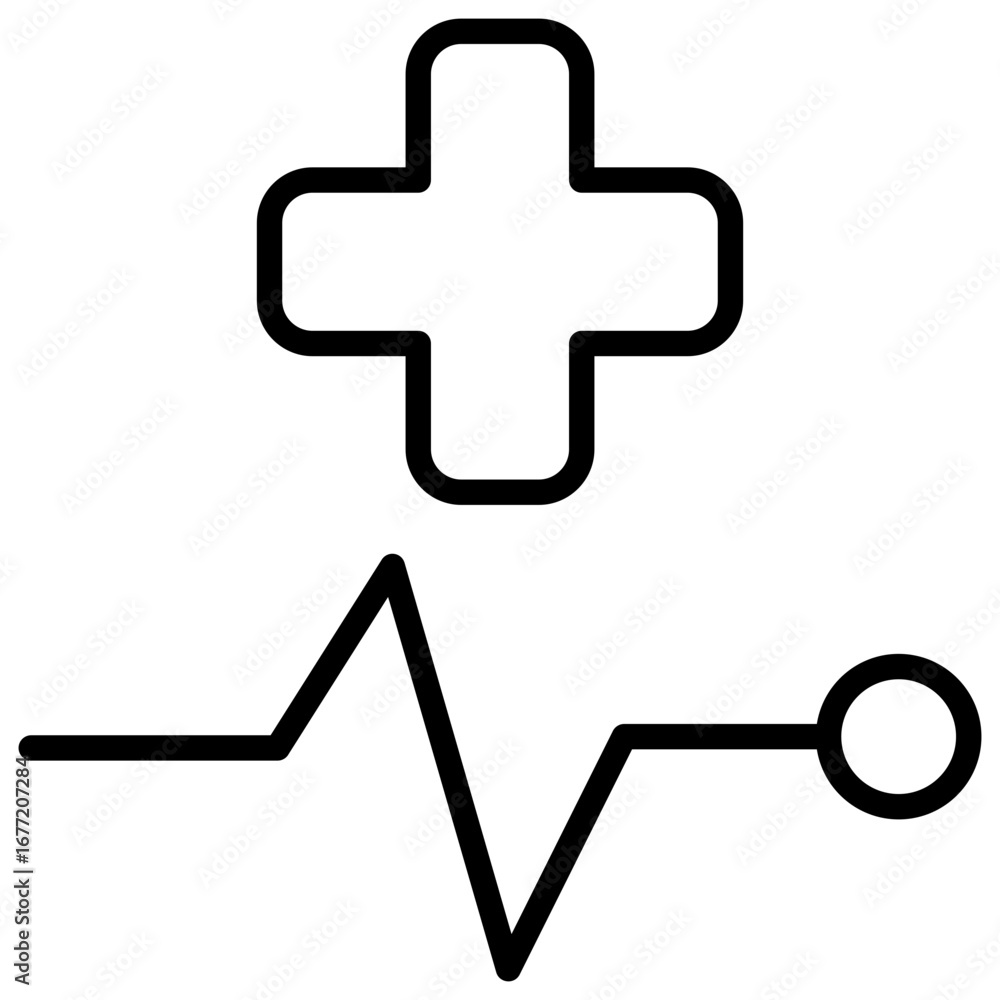 Obraz premium Health Outline Icon