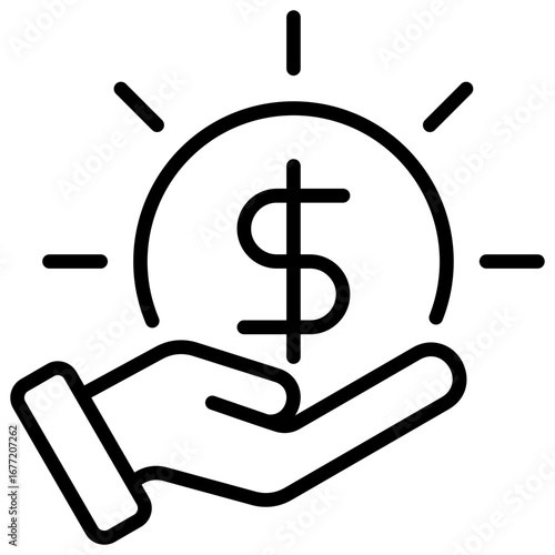 Income Outline Icon