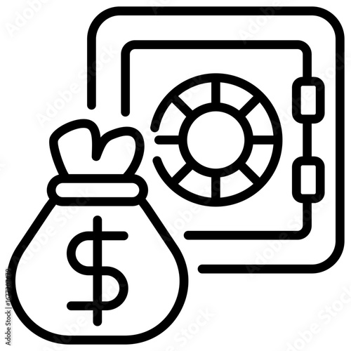 Savings Outline Icon