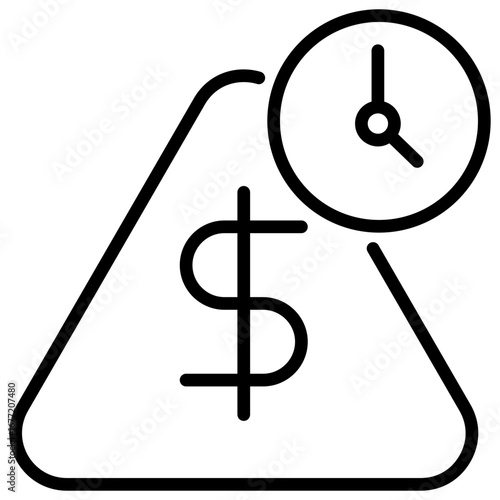 Debt Outline Icon