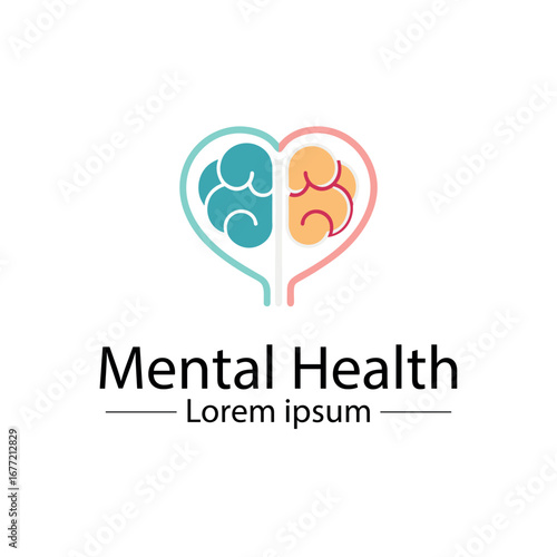 Minimalist mental health logo