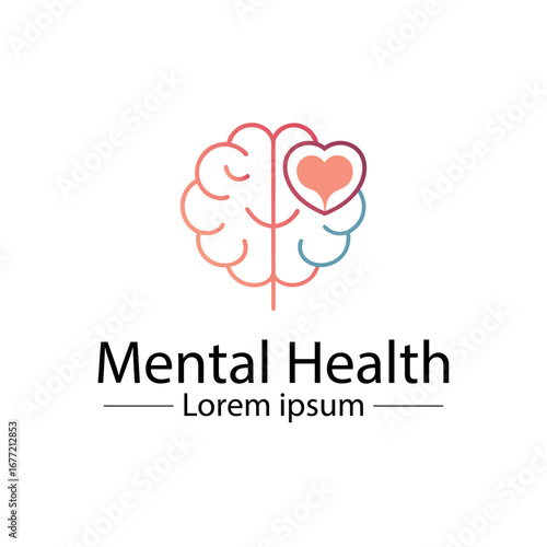 Minimalist mental health logo