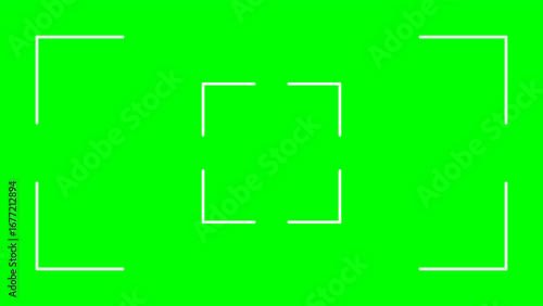 Camera viewfinder grid illustration, simple composition frame for photography and videography design.