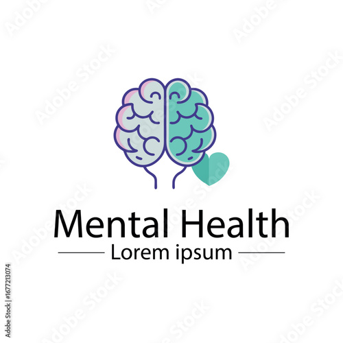 Minimalist mental health logo