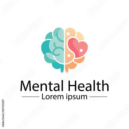 Minimalist mental health logo