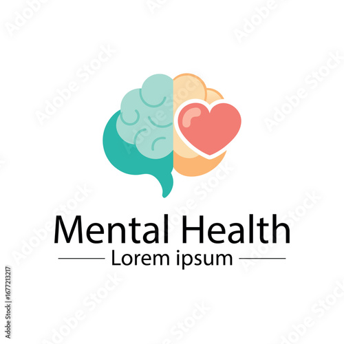 Minimalist mental health logo