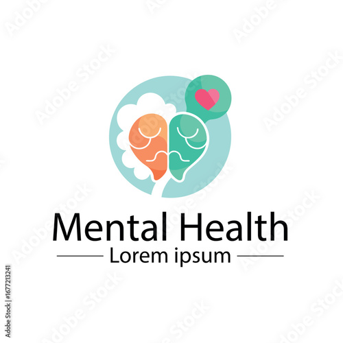 Minimalist mental health logo
