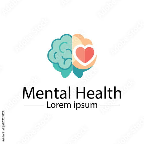 Minimalist mental health logo