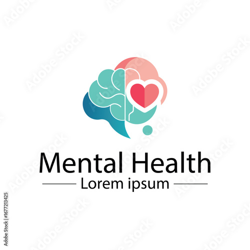 Minimalist mental health logo