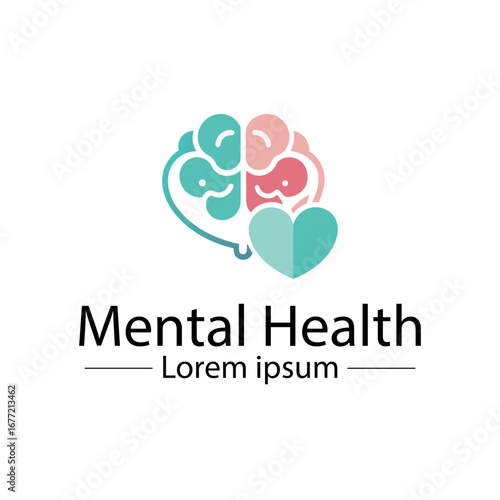 Minimalist mental health logo