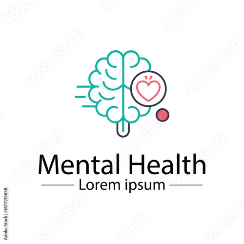Minimalist mental health logo