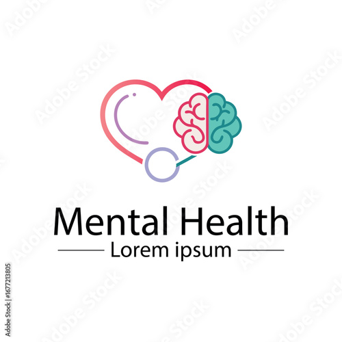 Minimalist mental health logo