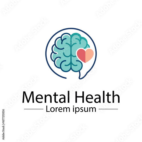 Minimalist mental health logo