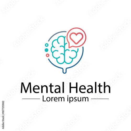 Minimalist mental health logo