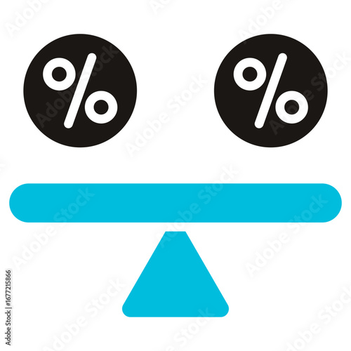 Equity Glyph Blue Grey Icon