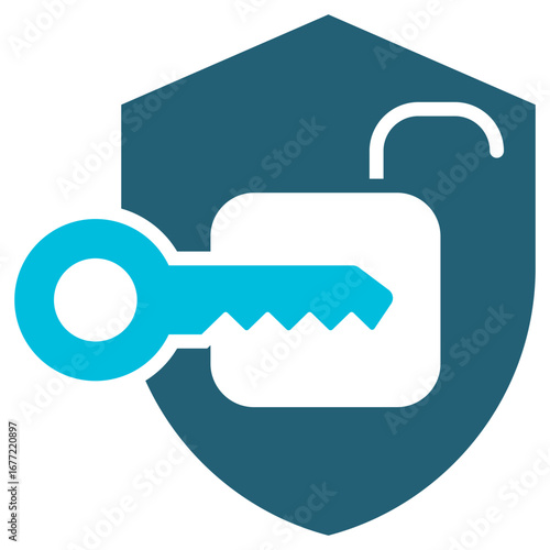 Access Glyph Blue Icon