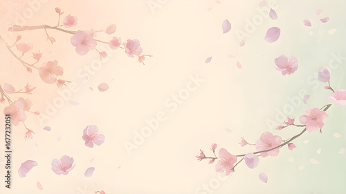 pink cherry blossom background