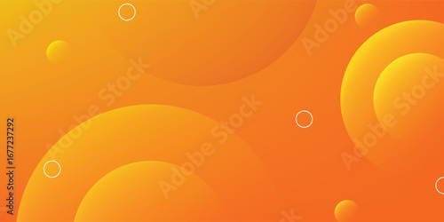 Modern abstract background with memphis elements in yellow and orange gradients and retro themed for posters, banners and website landing pages.