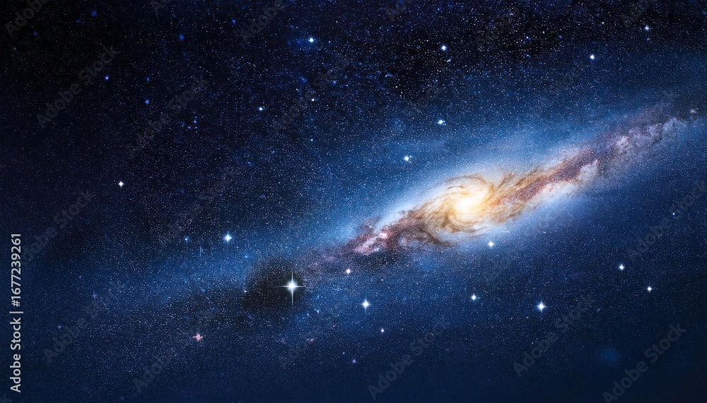 Fototapeta premium Stars and Expansive Universe in a Cosmic Space Background