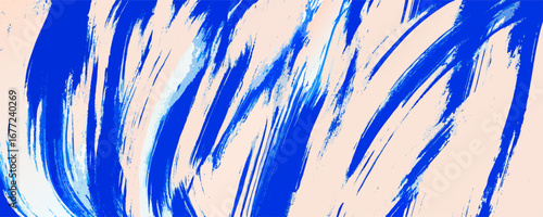 Abstract Blue and Pink Paint Strokes Texture Background