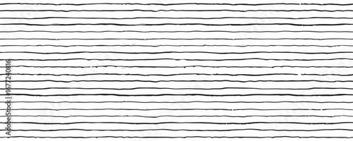 Abstract Horizontal Black and White Lines Texture Background