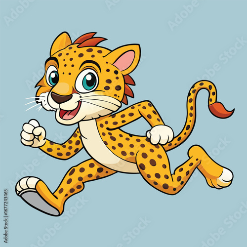cheetah sprints swiftly as a runner, showing speed, energy, and determination