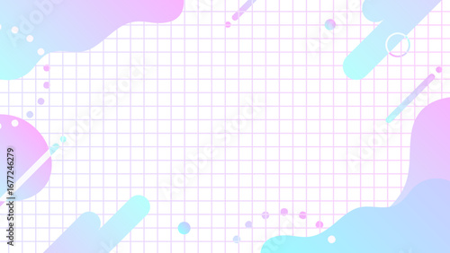 ネオンカラーのグラデーション　ポップ 背景　16:9	