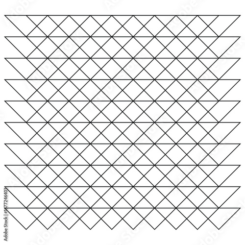 A minimal and clean seamless geometric pattern composed of a grid of perfectly aligned triangles, vector illustration
