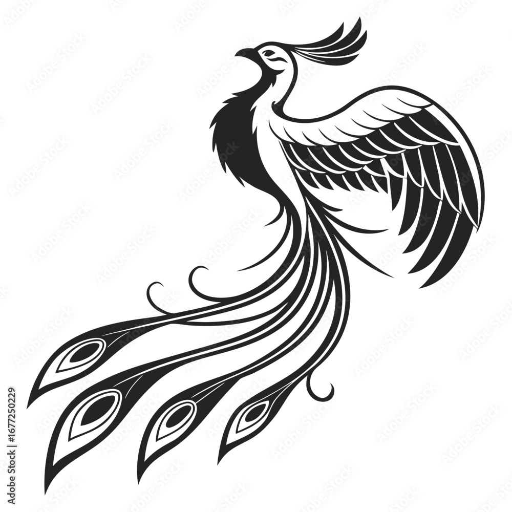 Fototapeta premium black and white rooster