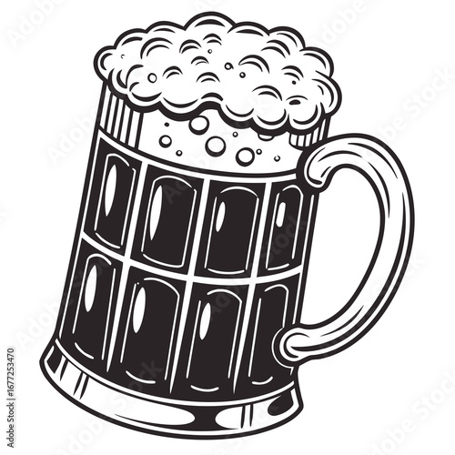 beer mug vector illustration