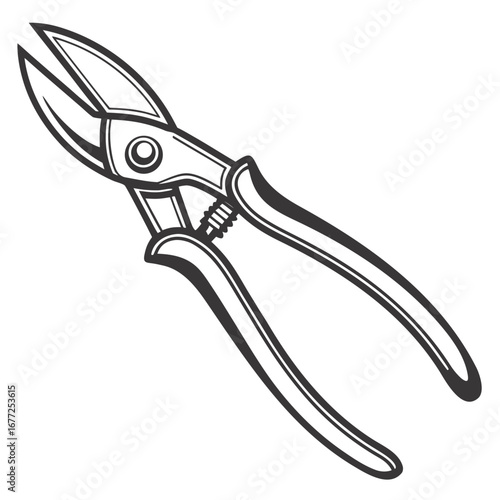 vector illustration of a pliers