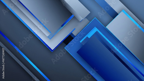 A modern and professional geometric background with a cool color palette. 
