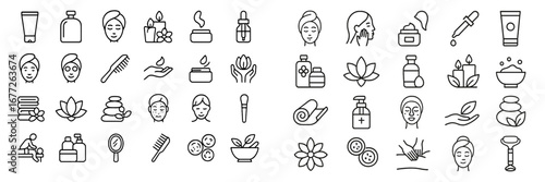 Spa and Beauty Treatment Icons