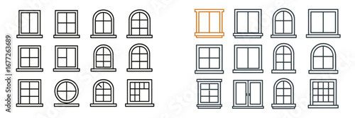 Collection of various window types and styles