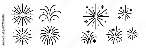 Collection of Fireworks Icons