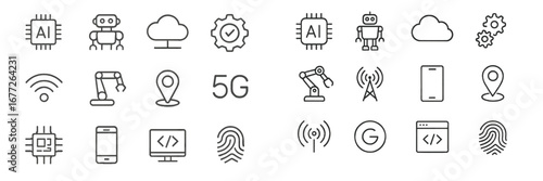 Technology and Innovation Icons Set