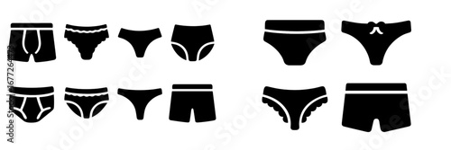 Collection of Underwear Styles Icons
