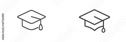 Graduation Cap Icon Set