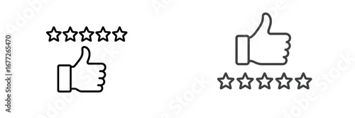 Thumbs Up and Star Rating Icons