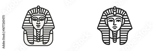 Egyptian Pharaoh Head Icon
