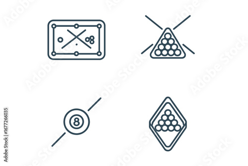 Billiard Game Icons