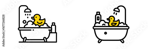 Yellow rubber duck icon