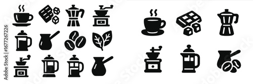 Coffee Making Icons Set